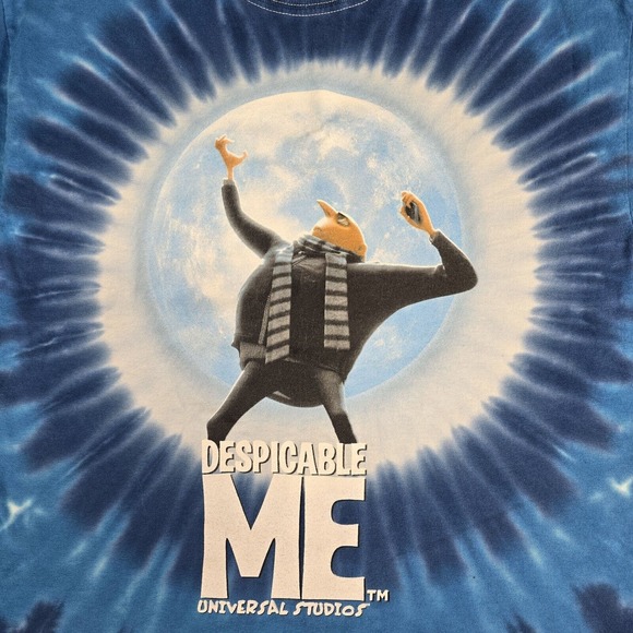 Despicable Me Tie Dye Minion Mayhem Universal Studios Promo Shirt M 2010 Movie - Picture 3 of 7